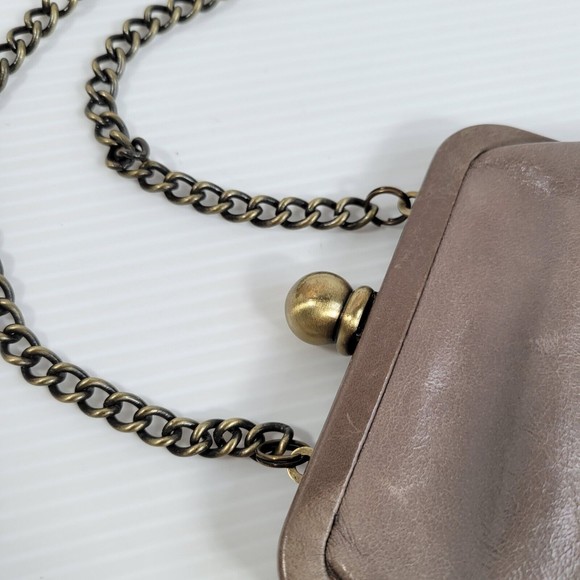HOBO International Crossbody Leather Coin Bag Chain Purse Shoulder Clutch Wallet - Picture 8 of 10